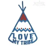 My Tribe Raising Embroidery Design