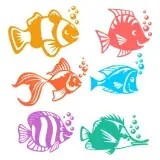Happy Fish Svg Cuttable Designs