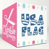 United States Flag Cuttable Font