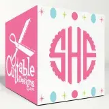Scallop Circle Svg Monogram Cuttable Font