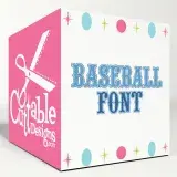 Baseball Style SVG Cuttable Fonts