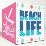 Beach Life SVG Cuttable Font