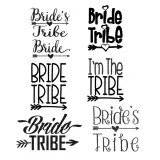 Bride Wedding Tribe SVG Cuttable Designs