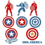 Captain America SVG Cuttable Designs