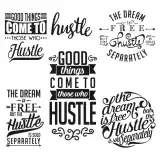 Hustle SVG Cuttable Designs