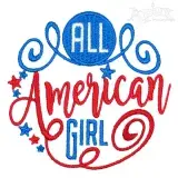 All American Girls Embroidery Designs
