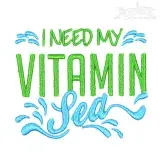 Vitamin Sea Embroidery Designs