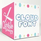 Cloud SVG Cuttable Fonts