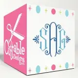 Brigitte Monogram SVG Cuttable Fonts