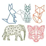 Geometric Animal SVG Cuttable Designs
