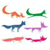 Fox Pack SVG Cuttable Designs