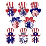 Round SVG Cuttable Frames