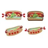 Chicago Hotdog SVG Cuttable Designs