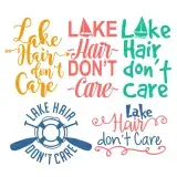 Lake Hair SVG Cuttable Designs