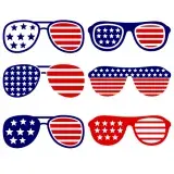 USA America Merica Sunglasses SVG Cuttable Designs