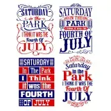 American USA flag Saturday Pack SVG Cuttable Designs