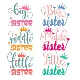 Sisters SVG Cuttable Designs