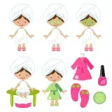Spa Party SVG Cuttable Designs