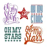 Oh My Stars SVG Cuttable Designs