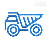 Construction Truck Embroidery Designs