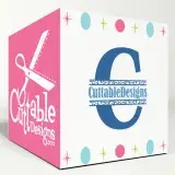 Split Swirl SVG Cuttable Fonts