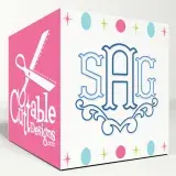 Dimples Monogram SVG Cuttable Fonts