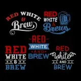 Red White Brew SVG Cuttable Designs