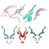 Deer Icon SVG Cuttable Designs