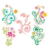 Flourish Flowers SVG Cuttable Designs