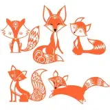 Cute Fox SVG Cuttable Designs