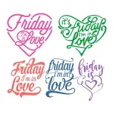 Friday in Love SVG Cuttable Designs