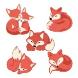 Lazy Fox Pack SVG Cuttable Designs