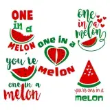 One in a Melon SVG Cuttable Designs