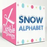 Snow Alphabet SVG Cuttable Fonts