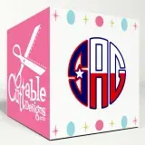 Texas Round Monogram SVG Cuttable Fonts