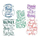 Travel Pack SVG Cuttable Designs