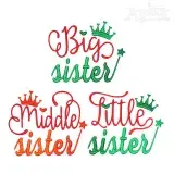 Sisters Embroidery Designs