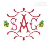 Pineapple Embroidery Designs