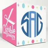 Tall Circle Monogram SVG Cuttable Fonts