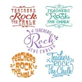 Teacher Rock SVG Cuttable Designs