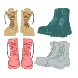 Combat Boot SVG Cuttable Designs