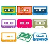 Cassette Tapes SVG Cuttable Designs