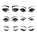 Eye lashes SVG Cuttable Designs