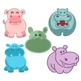 Hippo SVG Cuttable Designs