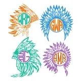 Red Indian Headdress SVG Cuttable Designs