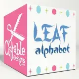 Leaf Alphabet SVG Cuttable Fonts