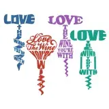 Love Wine SVG Cuttable Designs