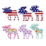 Moose Pack SVG Cuttable Designs