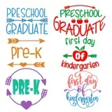 Preschool Graduate SVG Cuttable Designs
