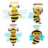 Queen Bee SVG Cuttable Designs